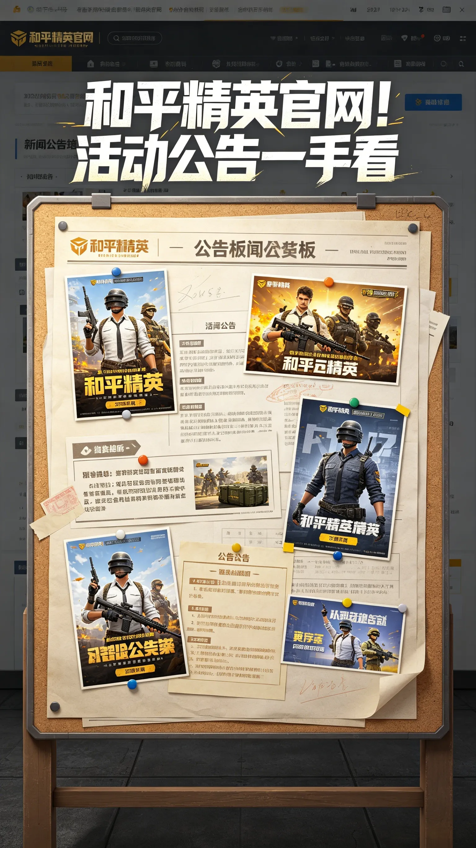 《和平精英》官网活动公告站