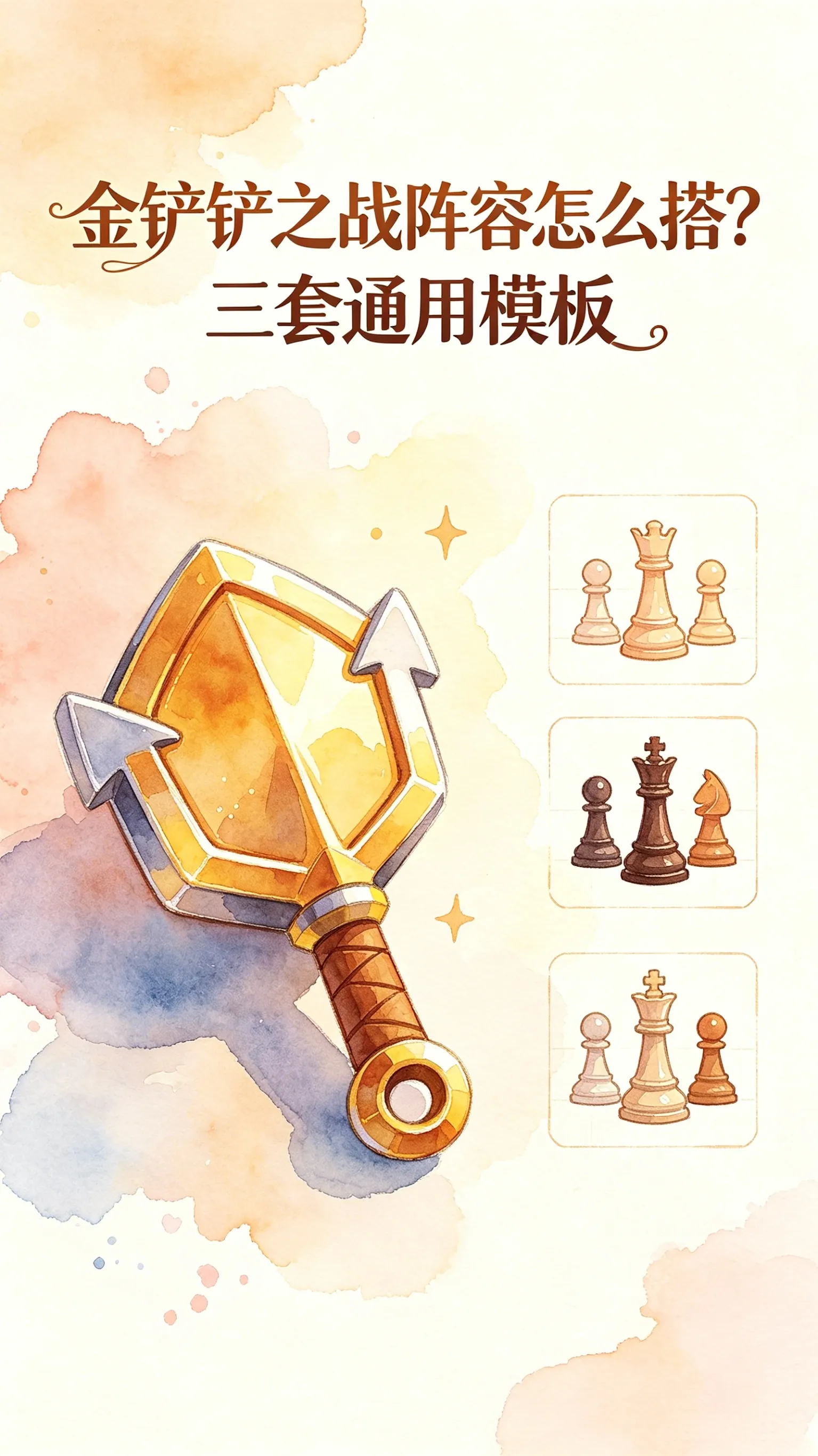 金铲铲新手别背公式了！3套通用阵容模板，拿牌直接往里套就完事了