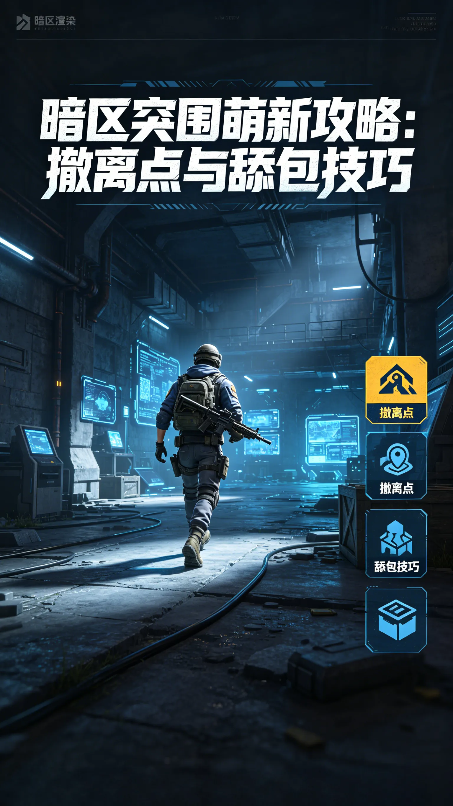 暗区突围萌新必看：3分钟搞懂撤离点怎么跑 + 舔包怎么快