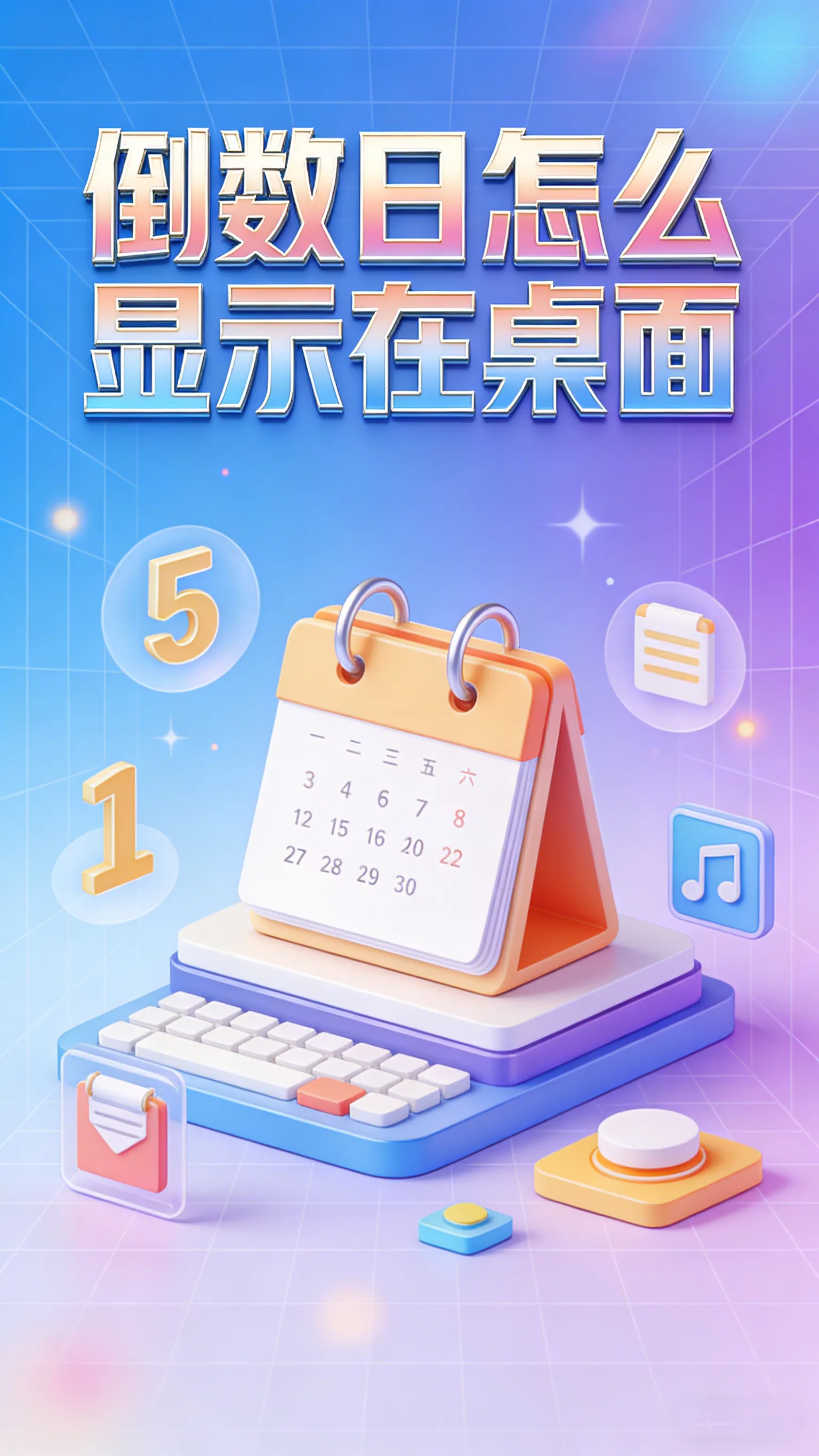 倒数日怎么显示在桌面？教你添加桌面小部件，每天醒来第一眼就看到！
